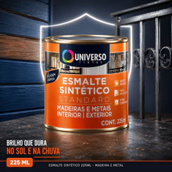 Tinta Esmalte Sintetico 225ml Universo Standard Brilhante Madeira Ferro Portao Grade Movel Retoque