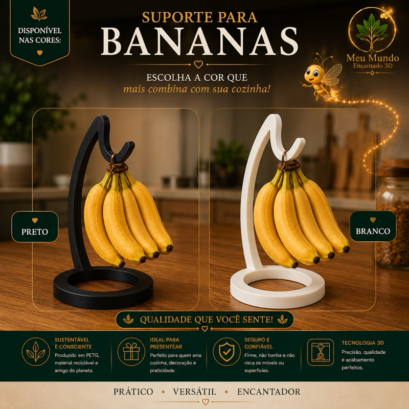 Suporte para bananas de mesa/ Fruteira de banana