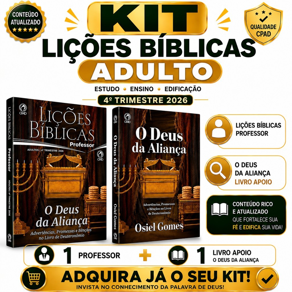 Kit Priofessor Adulto - EBD - 1 Revista Professor + 1 Livro de Apoio - 4o. Trim 2026
