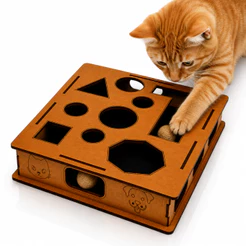 Brinquedo Arranhador Interativo de Caça para Gato 30x25,5cm Diversão e Petiscos