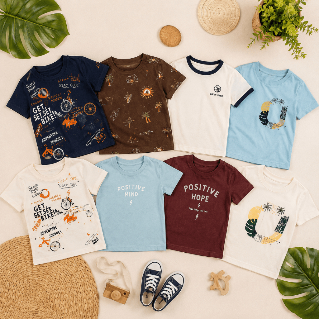 Camisetas Masculina Infantil Menino Camiseta 100% Algodão Camisa Estampada
