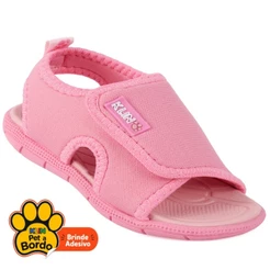 Sandália Papete Menina Infantil Klin Original Tic Tac Rosa – Leveza e Calce Fácil