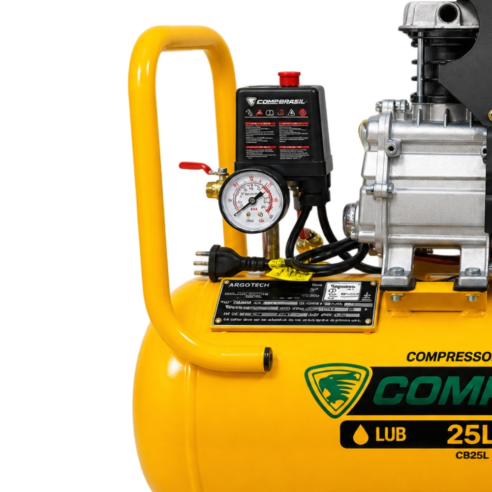 Compressor Portátil Lub 8,6 Pés 2,0HP 25L COMPBRASIL · foto 2