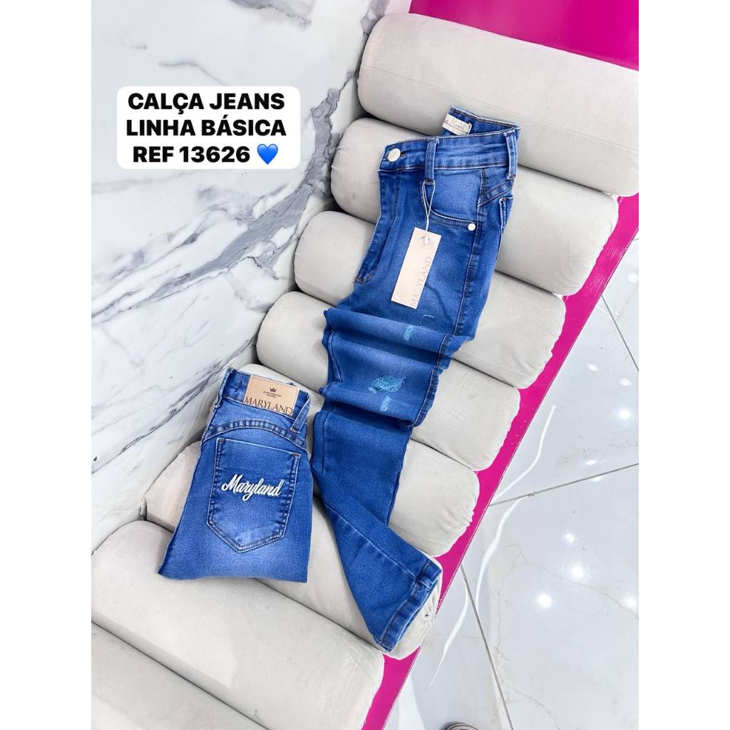 Calça jeans mary land pimenta original sal e pimenta e Faixa Rosa skinny