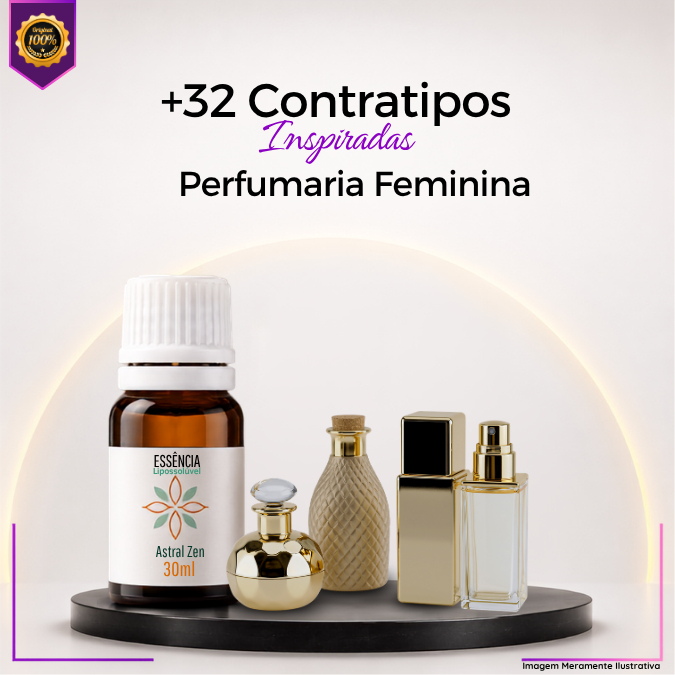Essência Feminina Concentrada Premium  30g | Inspirada em Perfumaria Importada | + 32 Contratipos