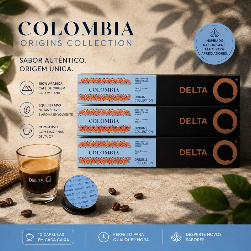 Cápsula de Café para Máquinas Delta Q Kit com 3 uni Colombia (Origens)