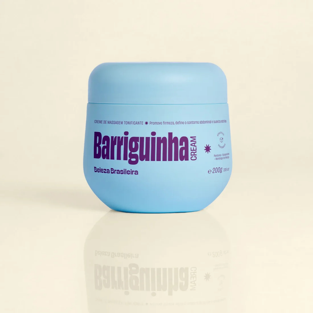 Barriguinha Cream 200g Creme Redutor Barriga Hidratação Corporal Mentol Antiestrias Celulite