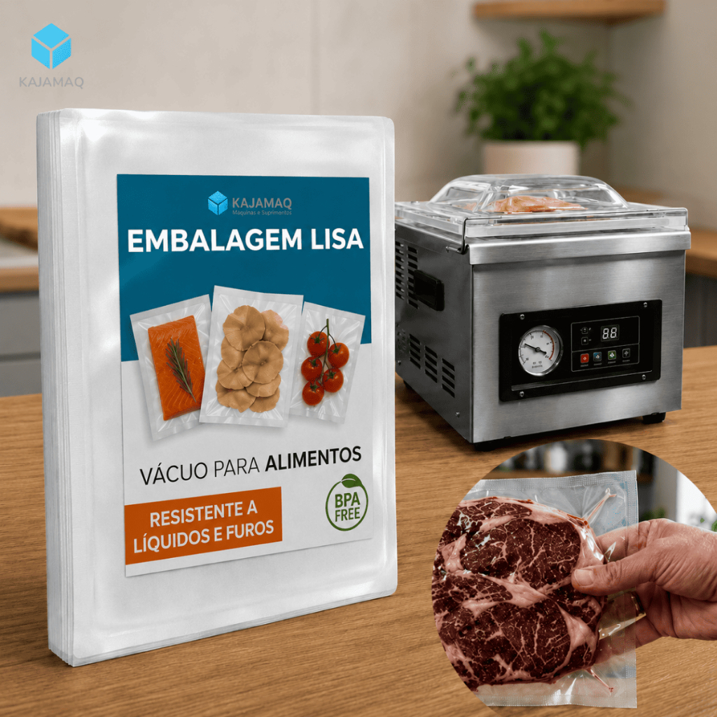 100 Embalagem Saco A Vacuo Lisa Conservacao Alimentos Carnes Frutas Legumes Freezer Geladeira Sous Vide