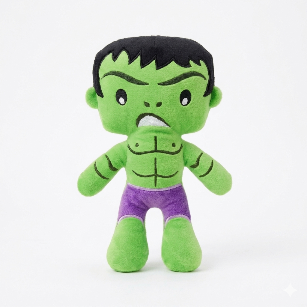Pelúcia HULK Personagem Marvel Antialérgico Brinquedo Infantil Presente Crianças 28cm