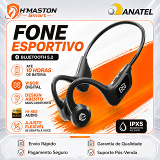 H'MASTON F921 Fone Condução Óssea Fone Para Corrida Fone De Ouvido Para Corrida Fone De Ouvido Esportivo Fone Bluetooth