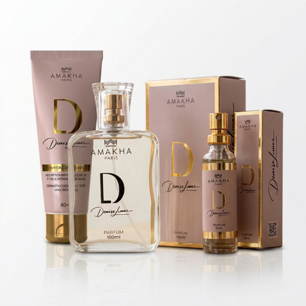 Kit Feminino Premium D by Denise Lemos: Perfume 100ml e 15ml + Hidratante Amakha Paris | Floral Dia