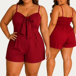 Macaquinho Plus Size Feminino Soltinho Macaquito Plus Size Feminino Macaquinho Feminino Elegante