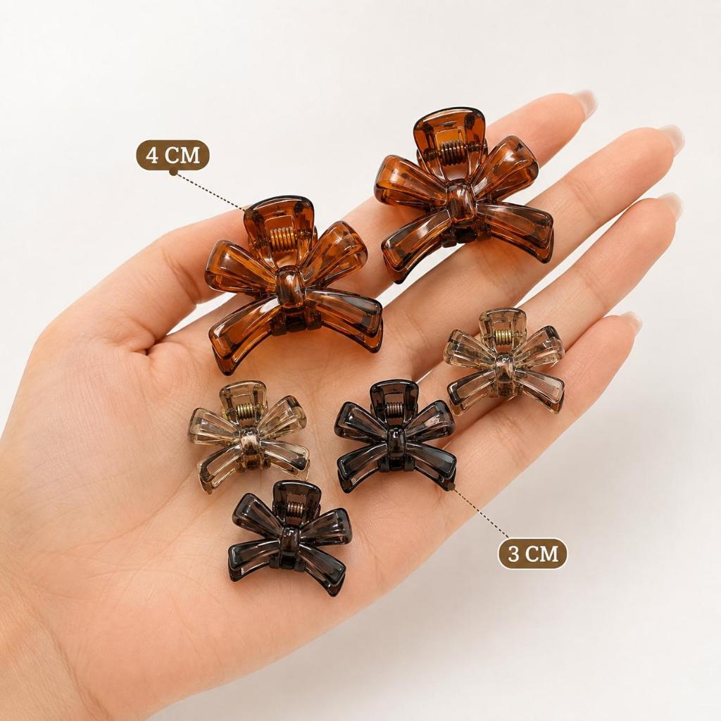 Kit 6 Piranhas de Cabelo Presilha Prendedor - cores sortidas neutras