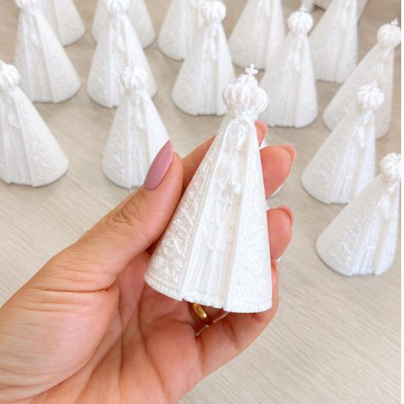 Lembrancinha Nossa Senhora 3D | Lembrança de Batizado | Nossa Senhora Aparecida | Lembrancinha Religiosa.