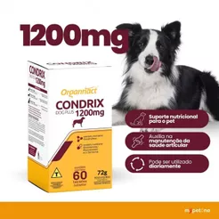 Condrix Dog Tabs com 60 Tabletes 1200 Mg Organnact - 72 g