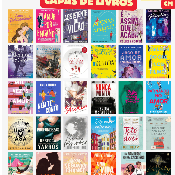 81 MINI CAPAS ADESIVAS DE LIVROS 3,9cm x 5,4 cm | Diário de leitura | Leitura
