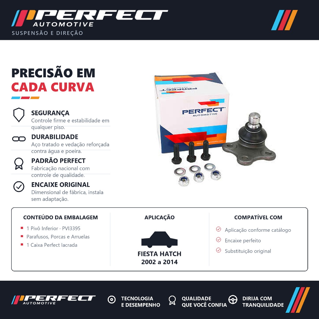 Pivo De Suspensão Fiesta Hatch 2002 a 2014 – Perfect