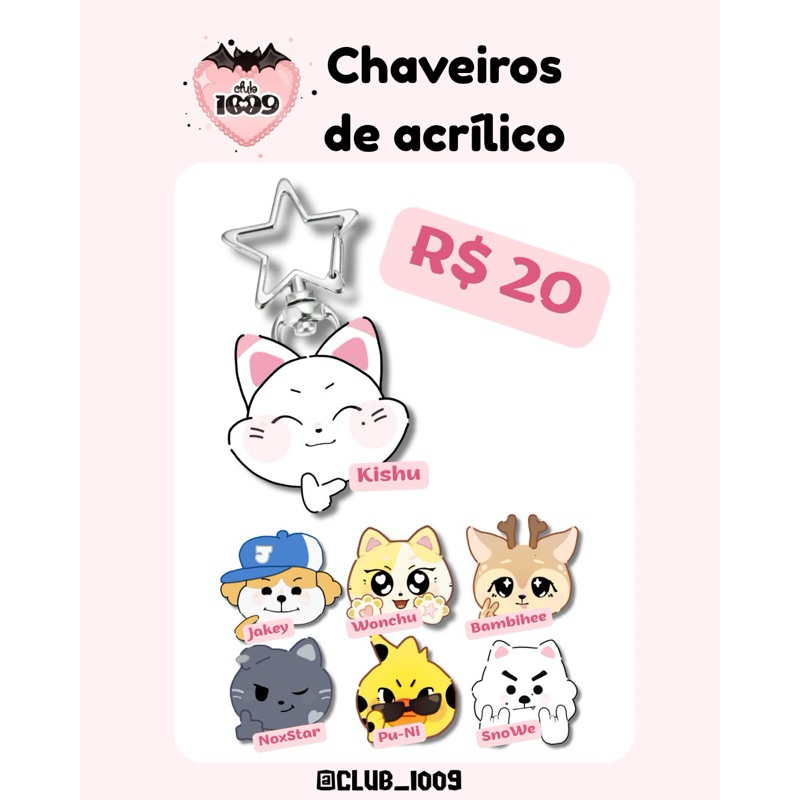 Chaveiros Enchin + Bambihee