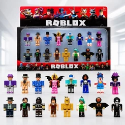 Kit Roblox 16 Bonecos Articulados Lego 8 cm Kit completo Linha premium Lançamento