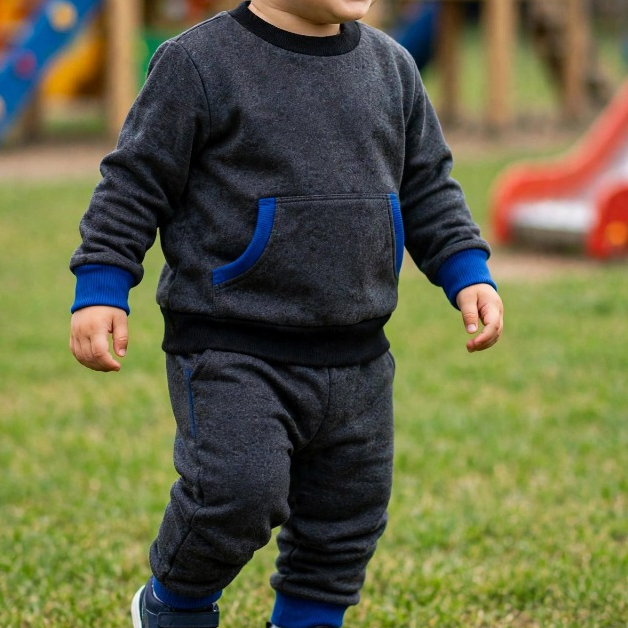 Conjunto Infantil Masculino Moletom, moletom algodão Menino Roupa Infantil Confortável Meia Estação