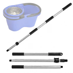 Cabo Mop Perfect PRO Inox para Mop Perfect Pro 360 Move - Giratório 1,60m, Aço Inox, Alcance Difícil