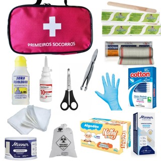Kit de Primeiros Socorros Portátil Prático Camping Trilha Viagem Carro Casa Escritório