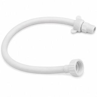 ENGATE RABICHO FLEXÍVEL PVC COM NIPLE 1/2 UNIVERSAL PARA TORNEIRA VASO SANITÁRIO E PIA