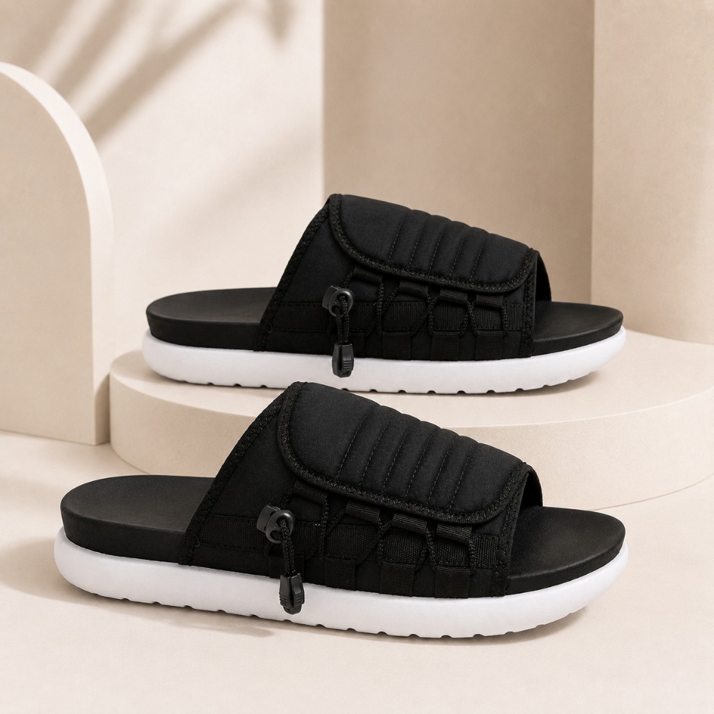 Chinelo Masculino Slide EVA Anatômico Ajustável Antiderrapante Confortável Qualquer Ocasião