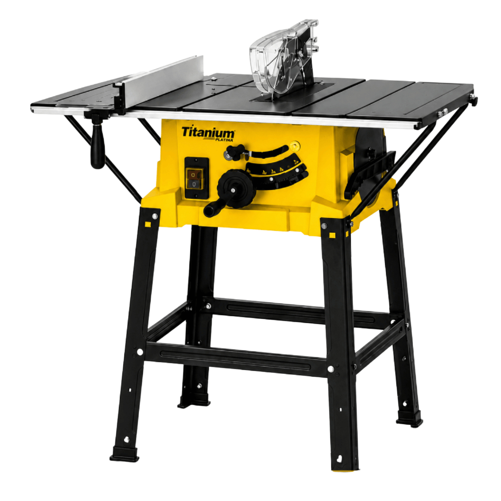Serra de Bancada 10 Pol 254mm 1800W 220V Profissional Madeira Titanium Platina