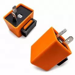 RELE PISCA SETA LED MOTO COM REGULAGEM DE VELOCIDADE UNIVERSAL 2 PINOS