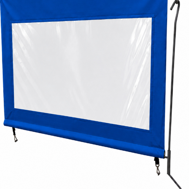 Lona para Toldo Com visor 3,15 x 3,00 | Cortina Vertical Sob Medida Impermeável | Área Externa Porta