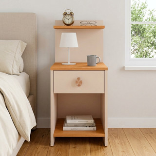 Mesa De Cabeceira Boss Retrô Com Prateleira Varias Cores Quarto Apoio de Cama Mesinha Gaveta Luxo