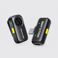Hollyland LARK A2 Solo Microfone de Lapela USB-C Alcance de 200m
