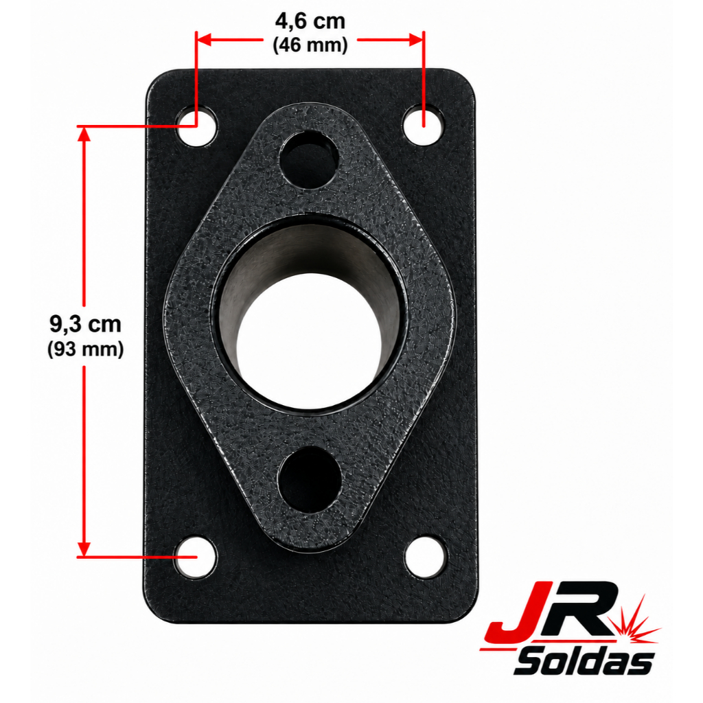 Base Adaptadora Escort Pampa Cht Para carburador De Fusca 30 pic