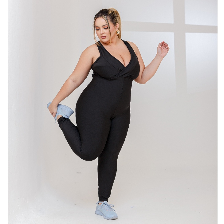 PLUS SIZE Macacão Longo Legg Fitness Academia (BOJO REMOVÍVEL) EXCELENTE QUALIDADE