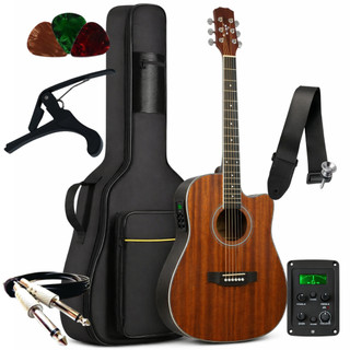 Kit Violão Elétrico Bravo TF300 Aço Série Tuneful + Acessórios