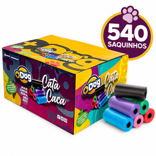 Refil Cata Caca 36 Rolos 540 Saquinhos Biodegradáveis Coletor de Fezes Higiênico Pet