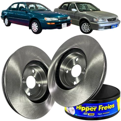 Par Disco Freio Novo Ventilado Toyota Corolla 1991 A 2002
