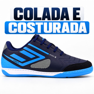 Chuteira PALMILHA PREMIUM Infantil Colada e Costurada Bico de Couro
