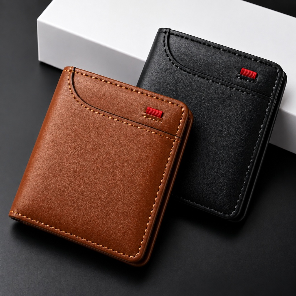 Carteira Masculina Couro Legítimo Porta Cartão Fina Slim