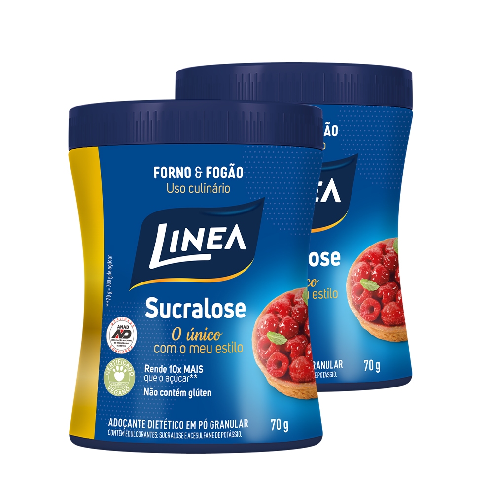 Kit 2 Adoçantes Culinários Sucralose Linea 70g
