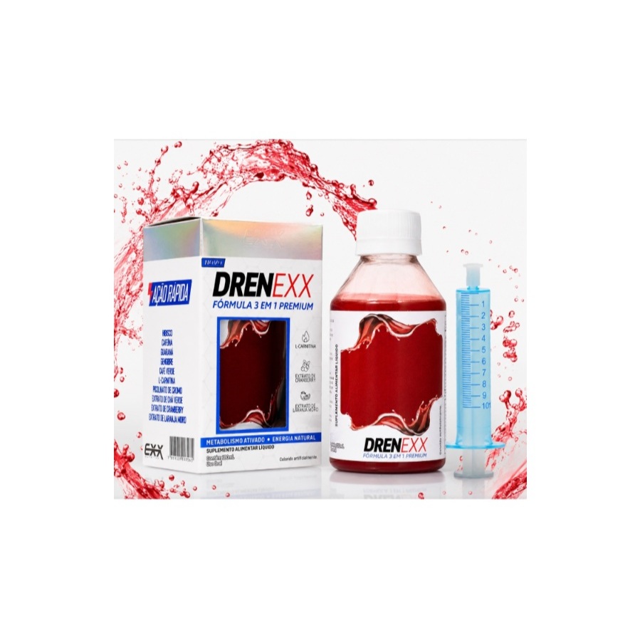 DrenExx Termogênico e Diurético 100% Natural Exx Nutrition Eliminador de Gordura