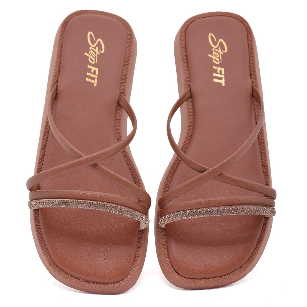 Sandália Rasteirinha Feminina Elegante Confortável Papete Antiderrapante Casual Envio Imediato
