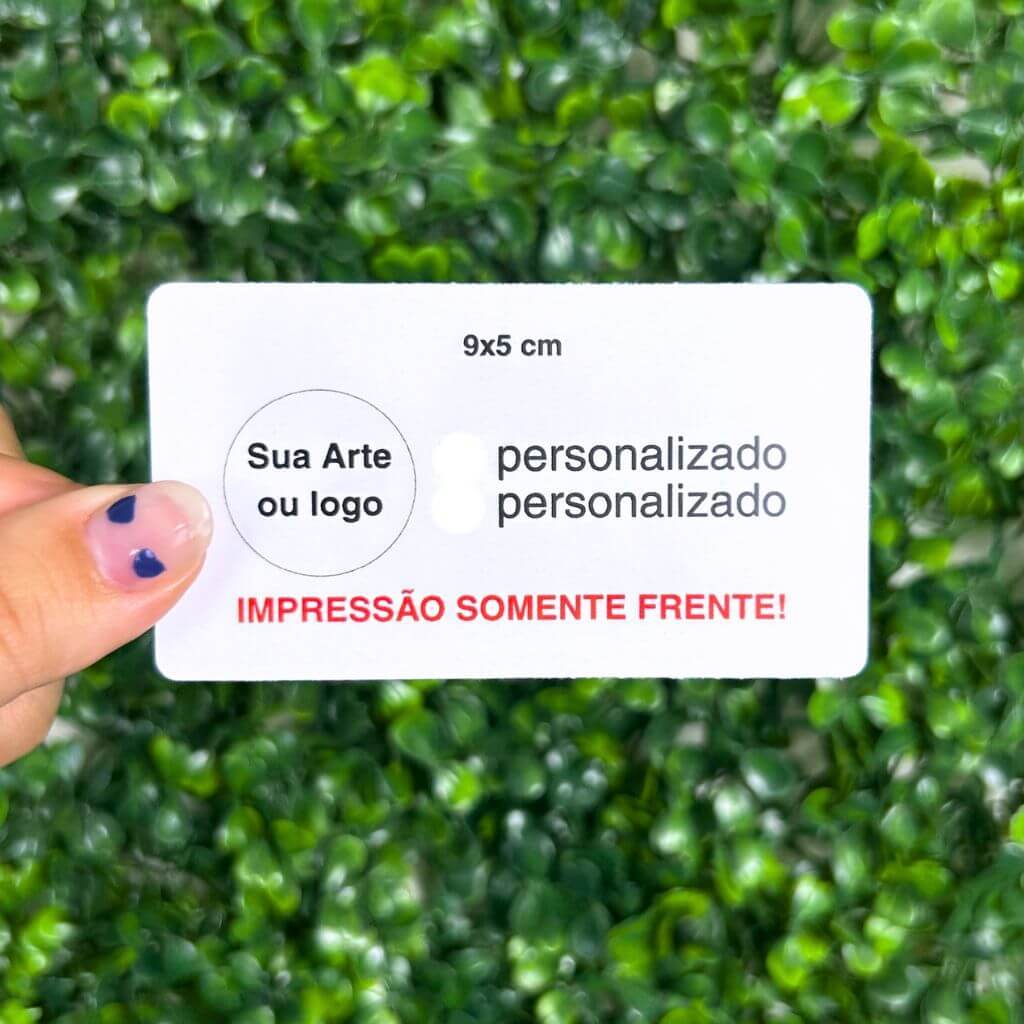 Cartão de Visita Personalizado 9x5 cm com Sua Arte ou Logo