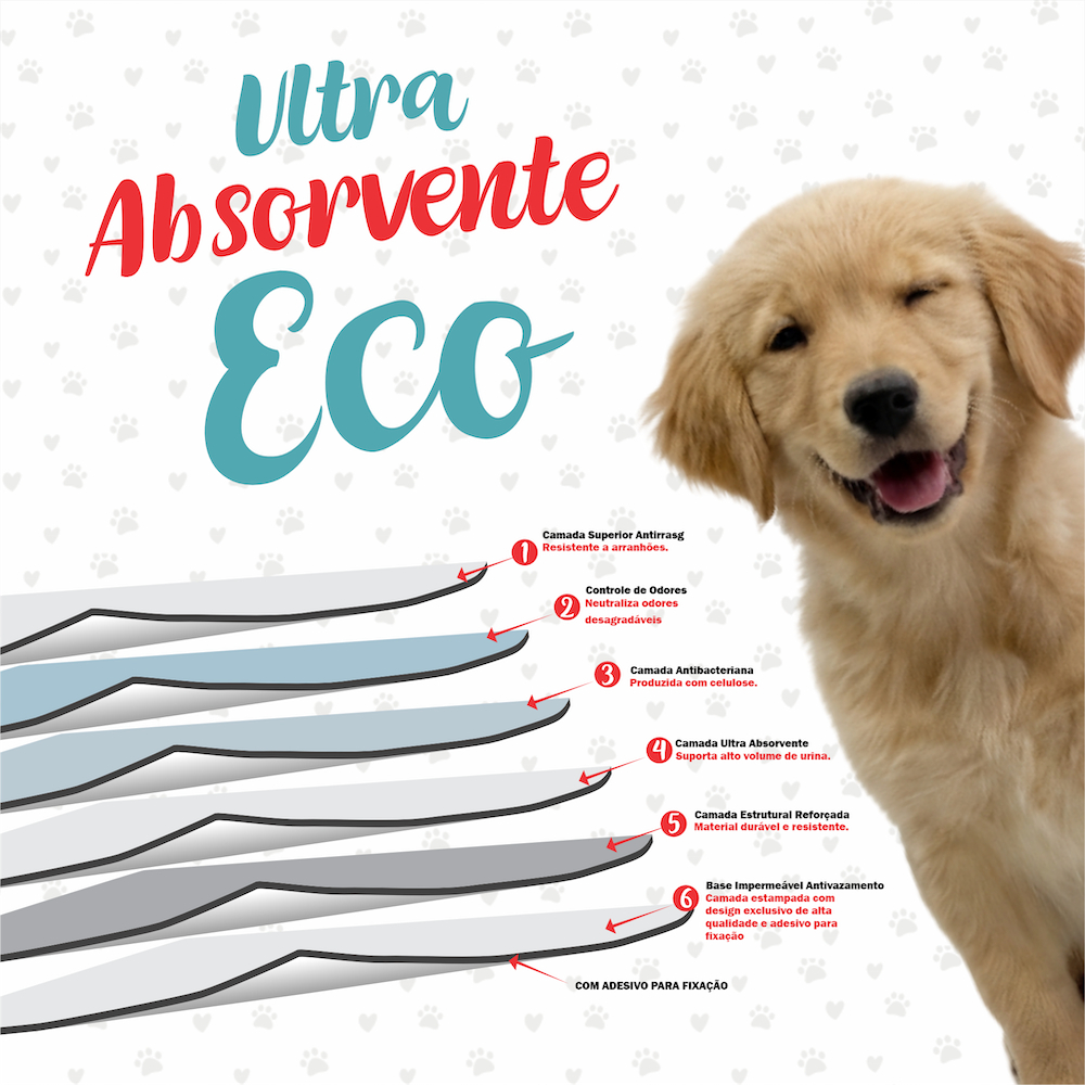 Kit com 30 Tapetes Higiênico 60x60 Ultra Absorção Free Odores Dog Mat Sucesso de Vendas — imagem 2 de 2