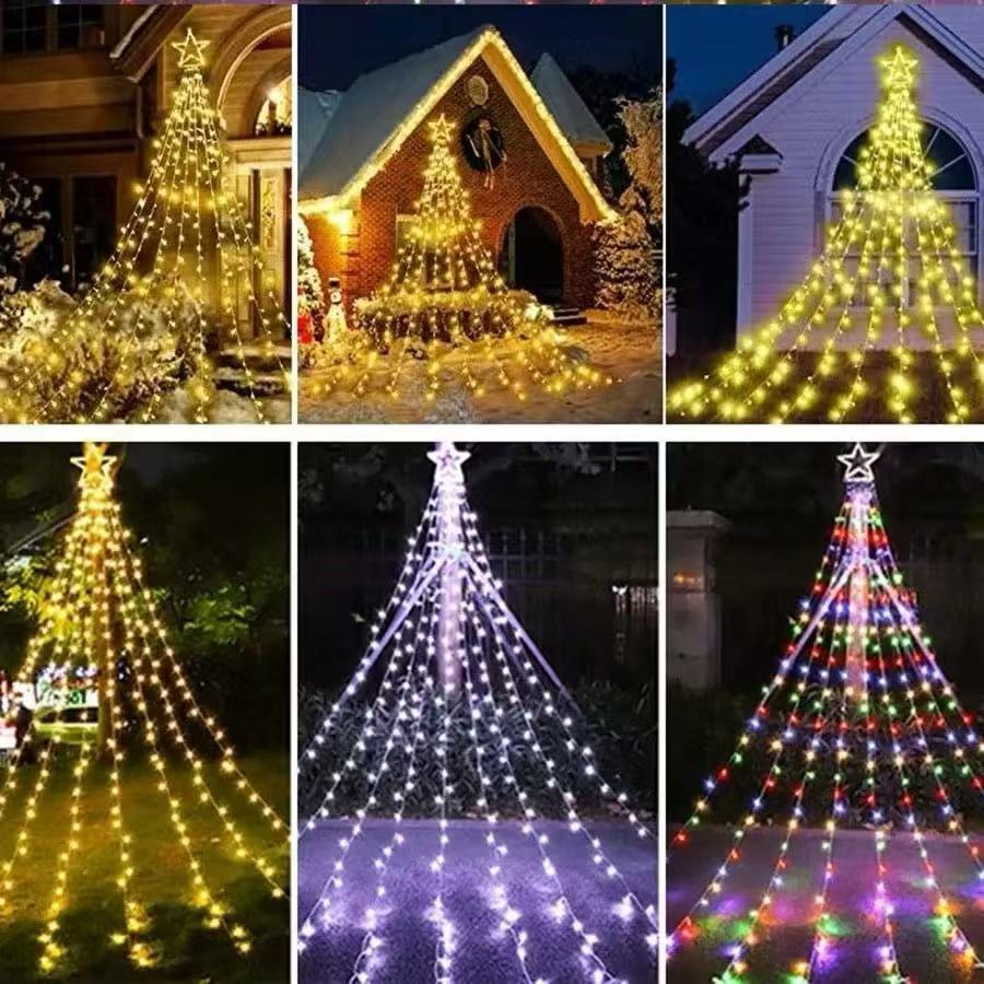 Cascata 400 Led's Decoração Natal Festas 10m 110v/220v