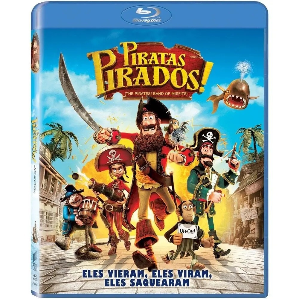 Blu-ray Piratas Pirados - Original - Versao Nacional - Dub (Usado)