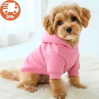 Moletom Para Cachorro Com Capuz. Roupa de Frio para Cachorro Pequeno Fêmea Macho Shitzu Adidog