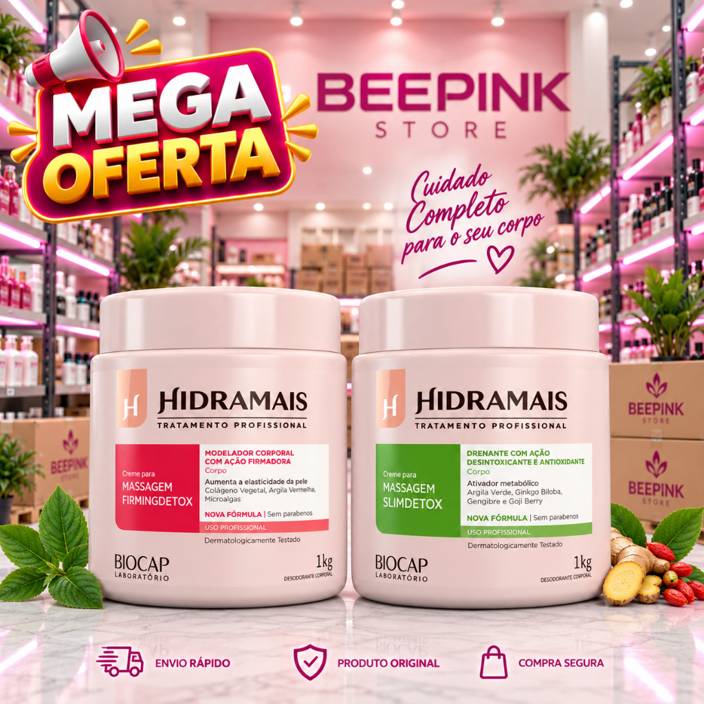 🧴 Creme para Massagem 💚SLIMDETOX -❤️ FIRMINGDETOX 1kg