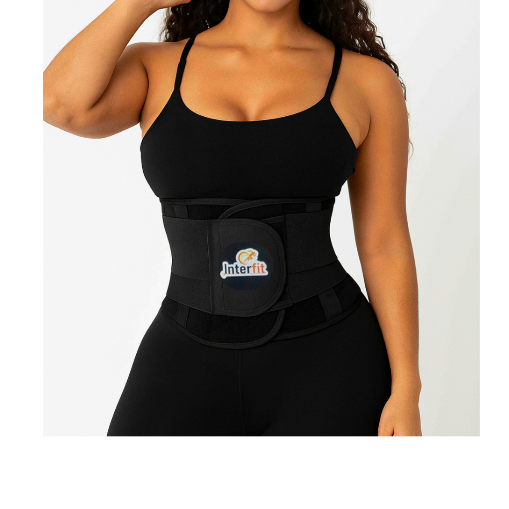 Cinta Modelador corporal feminino com controle de barriga de compressão pós-cirúrgica infravermelho INTERFIT
